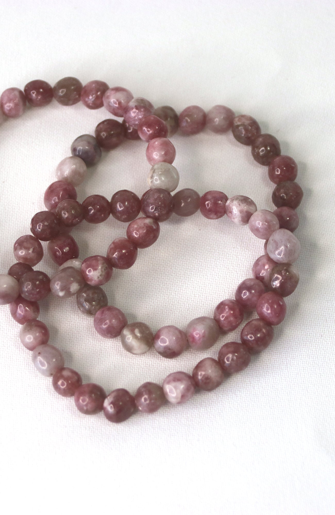 Lepidolite Nugget Bead Bracelet 053
